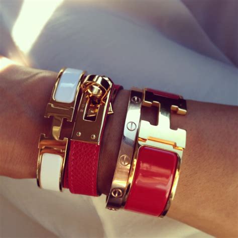 hermes and cartier bracelets|hermes chain bracelets.